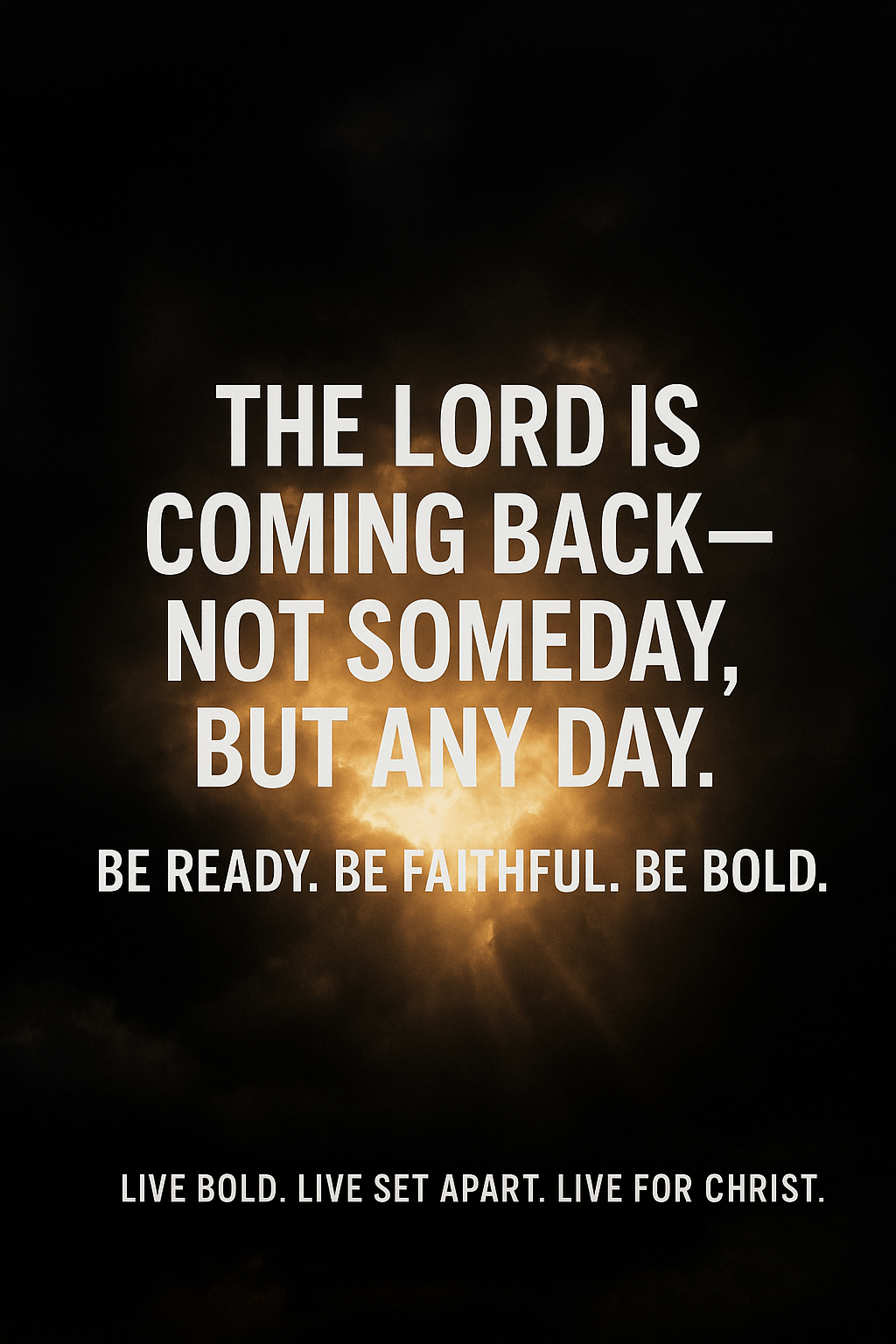 The Lord Is Coming&nbsp;Back